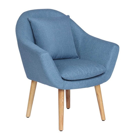 Bleu Modern Sofa Chair with Pillow